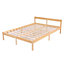 Solid Wooden Double Bed Frame - Pine
