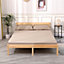 Solid Wooden Double Bed Frame - Pine