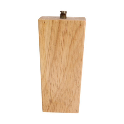 Solid Wooden Furniture Legs Natural Coloured Sqaure Table Legs,4 Pcs,H100mm