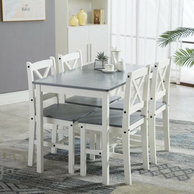 Solid wood dining set deals for 4