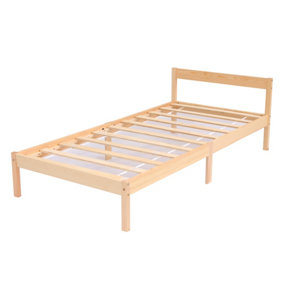 Solid Wooden Single Bed Frame - Pine