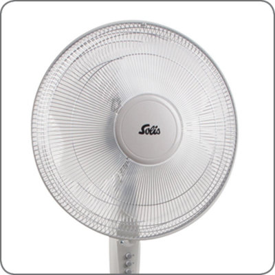 Solis Fan Pedestal Ventilator Fan White
