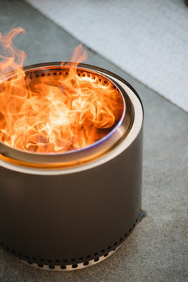 Solo Stove Bonfire 2.0 Wood Burning Stainless Steel Fire Pit, Stand ...
