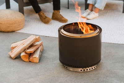Solo Stove Bonfire 2.0 Wood Burning Stainless Steel Fire Pit, Stand ...
