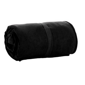 SOLS Atoll Microfibre Hand Towel Black (50 x 100 cm)