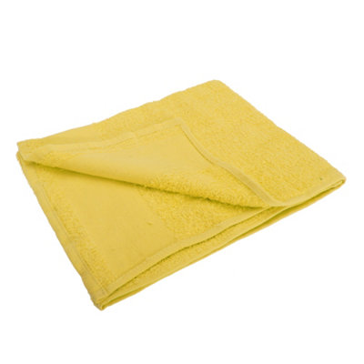 SOLS Island 50 Hand Towel (50 X 100cm) Lemon (ONE) | DIY at B&Q