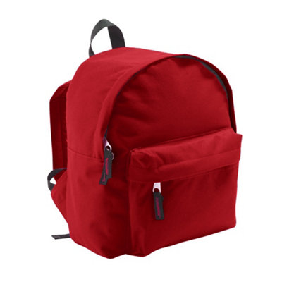 SOLS Kids Rider School Backpack / Rucksack Red (ONE)