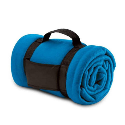 SOLS Stavenger Fleece Plaid Blanket Royal Blue (One Size)