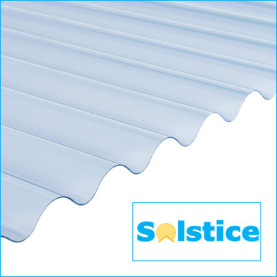 Solstice 3" ASB Profile Lightweight Corrugated PVC Sheeting 3.660m x 762mm x 0.8mm