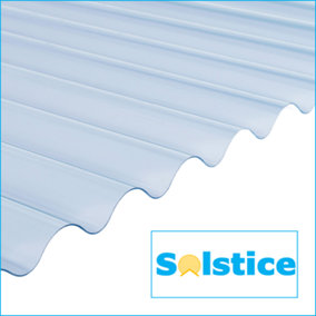 Solstice 3" ASB Profile Lightweight Corrugated PVC Sheeting 3.660m x 762mm x 0.8mm