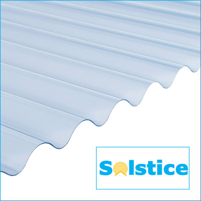 Solstice 3" PVC Corrugated Heavy Duty Sheeting 2.440m x 762mm x 1.3mm