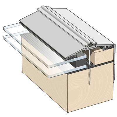 Solstice Capex 70mm Gable End Finishing Profile and Rafter Gasket 3m White
