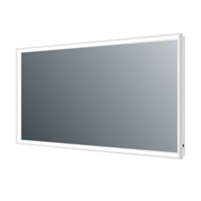 Solstice Chrome LED Illuminated Backlit Bathroom Mirror, (H)700mm (W)1200mm