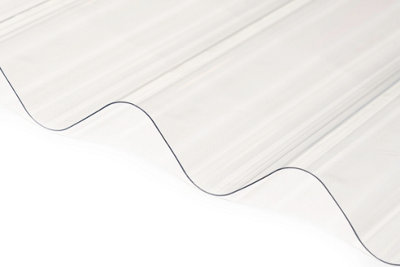 Solstice PVC Corrugated Clear Roofing Sheet 2.5m x 950mm x 0.8mm