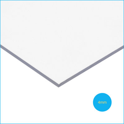 Solstice Solid Polycarbonate Glazing Sheet Clear 1189mm x 841mm x 4mm