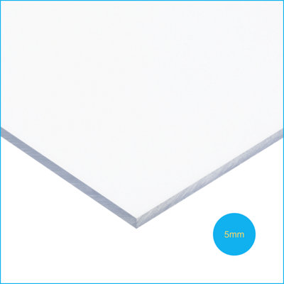 Solstice Solid Polycarbonate Glazing Sheet Clear 1189mm x 841mm x 5mm