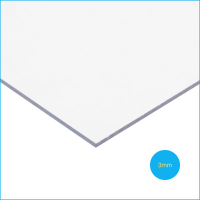 Solstice Solid Polycarbonate Glazing Sheet Clear 210mm x 148mm x 3mm