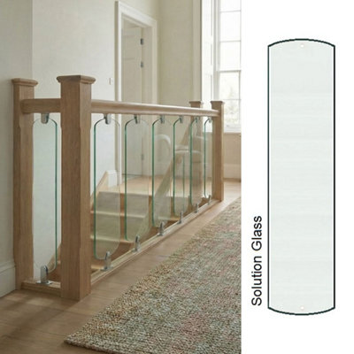 Solution Landing Clear Glass Panel - Traditional Products Ltd