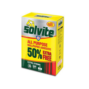 Solvite - All Purpose Wallpaper Paste Sachet 20 Roll + 50% Free