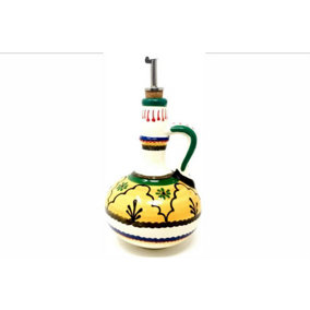 Sombrero Hand Painted Pattern Kitchen Dining Large Oil Drizzler 700ml (H) 20cm