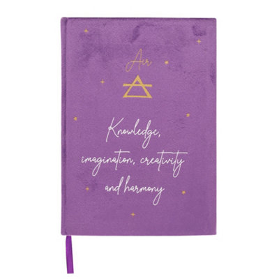 Something Different Air Element Velvet A5 Notebook Purple (1.7cm x 21cm x 15cm)