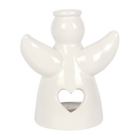 Something Different Angel By Your Side Tea Light Holder White (One Size)