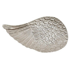 Something Different Angel Wing Aluminium Tray Silver (One Size)