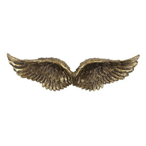 Something Different Angel Wings Hanging Ornament Gold (One Size)