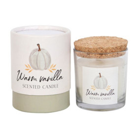 Something Different Autumn Warm Vanilla Scented Candle White (One Size)