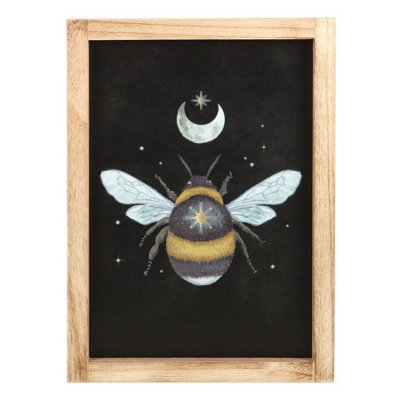 Something Different Bee Framed Art Print Black/Beige (One Size)