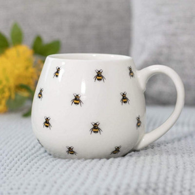 Something Different Bee Mug White/Yellow (One Size)