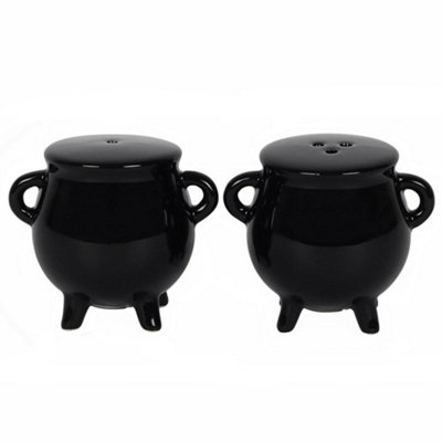 Something Different Cauldron Cruet Set Black (One Size)