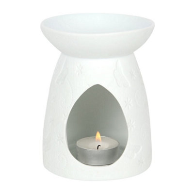 Something Different Ceramic Butterfly Oil Burner White (12.5m x 9.5cm x 9.5cm) Price Comparisons | Compare The Build