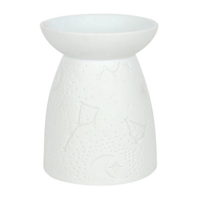 Something Different Ceramic Constellation Oil Burner White (12.5cm x 9.5cm x 9.5cm) Price Comparisons | Compare The Build