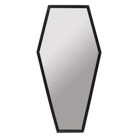 Something Different Coffin Wall Mirror White/Black (50cm x 1cm x 25cm)