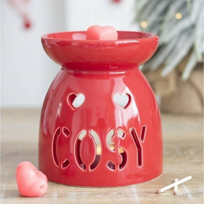 Something Different Cosy Ceramic Sealing Wax Burner Set Red (One Size)