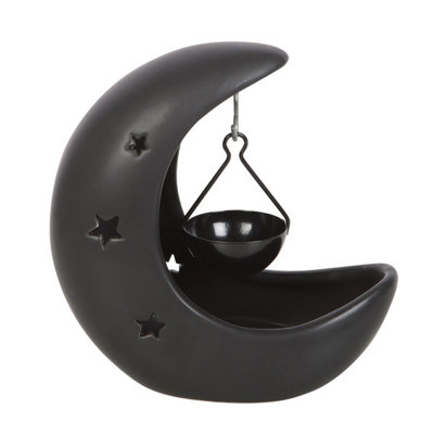 Something Different Crescent Moon Oil Burner Black (One Size) Price Comparisons | Compare The Build