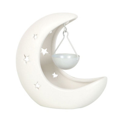 Something Different Crescent Moon Oil Burner White (One Size) Price Comparisons | Compare The Build