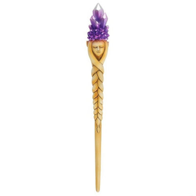 Something Different Crystal Goddess Wand Gold/Purple (One Size)