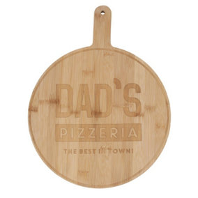 Something Different Dads Pizzeria Wooden Chopping Board Brown (30.5cm x 1.4cm x 40cm)