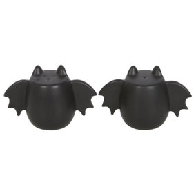 Something Different Dark Lair Bat Wings Salt and Pepper Shakers Black (One Size)