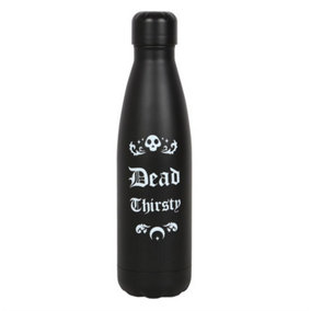 Something Different Dead Thirsty Dark Matter Metal Water Bottle Black/White (One Size)