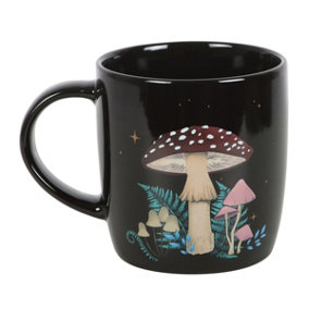 Something Different Forest Mushroom Mug Black/Multicoloured (One Size)
