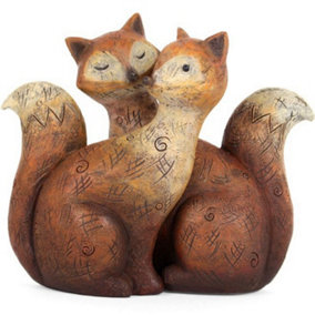 Something Different Fox Family Resin Ornament Brown (One Size)