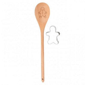 Something Different Gingerbread Wooden Spoon Set Brown (One Size)