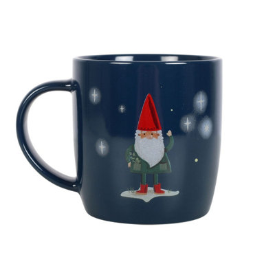 Something Different Gnome Sweet Gnome Mug Navy Blue (One Size)