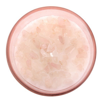 Something Different Gratitude Wild Rose Crystal Chips Scented Candle Pink/Frosted (One Size)