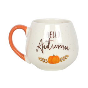 Something Different Hello Autumn Pumpkin Mug Off White (One Size)