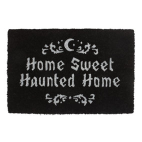 Something Different Home Sweet Haunted Home Door Mat Black/White (One Size)