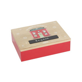Something Different House Christmas Eve Box Beige/Red (One Size)